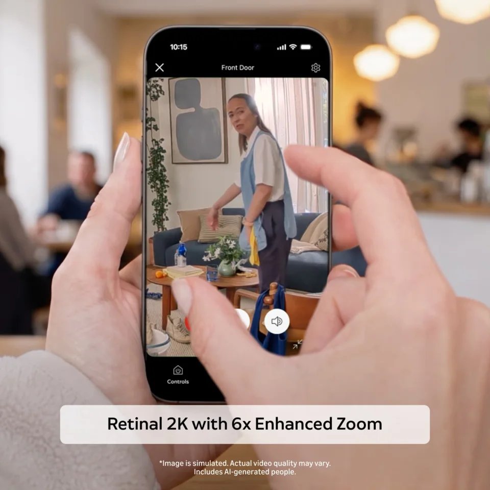 Ring Pan-Tilt Indoor Cam 2K Retinal 2K video quality illustration