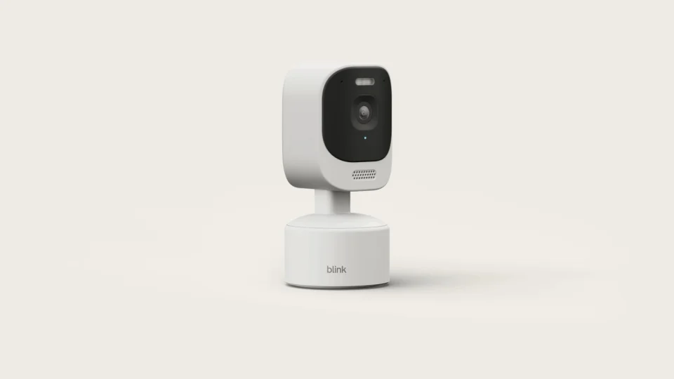 Blink Mini Pan-Tilt 2K+ turned to a different pan position, official Amazon photo