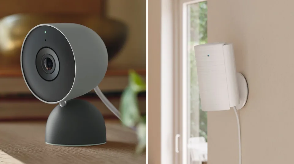 Google Nest Cam Indoor 3rd Gen vs Ring Indoor Cam 4K side by side