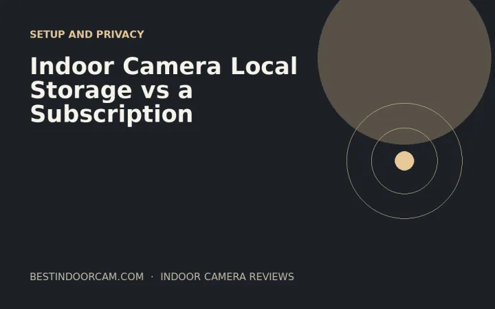Indoor Camera Local Storage vs a Subscription