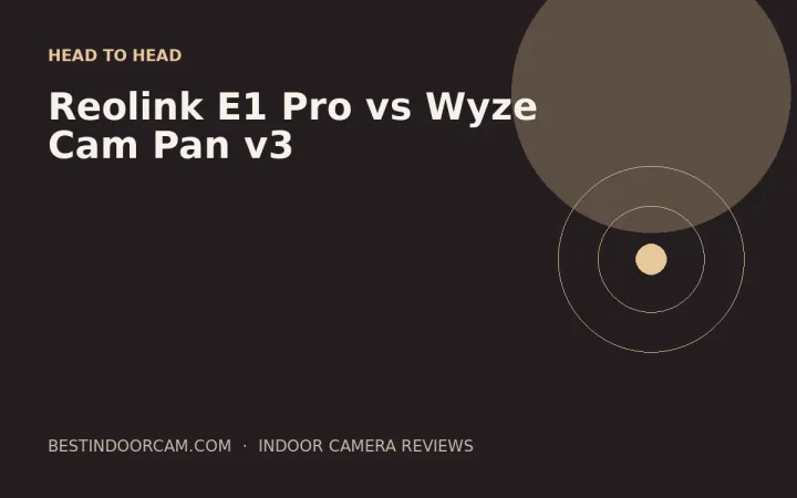 Reolink E1 Pro vs Wyze Cam Pan v3