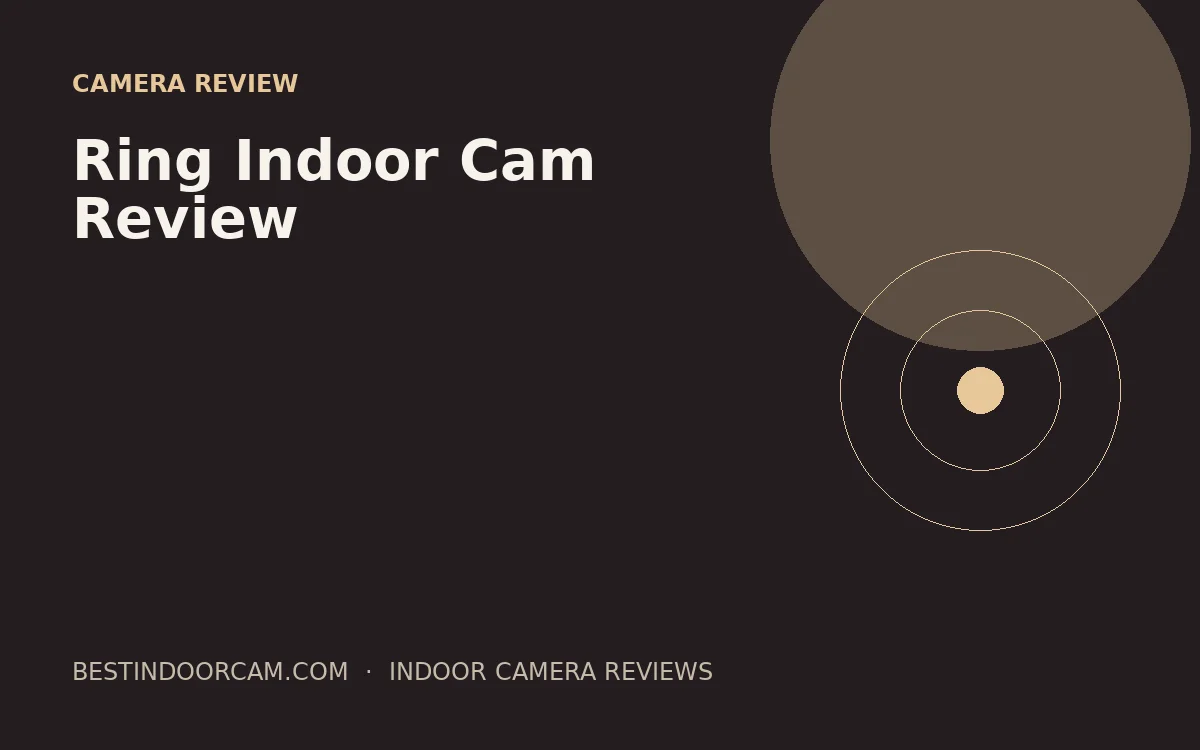Ring Indoor Cam Review