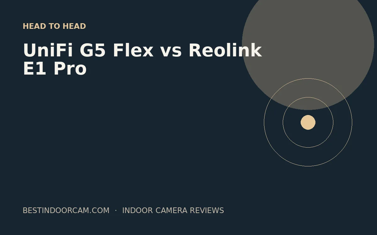 UniFi G5 Flex vs Reolink E1 Pro