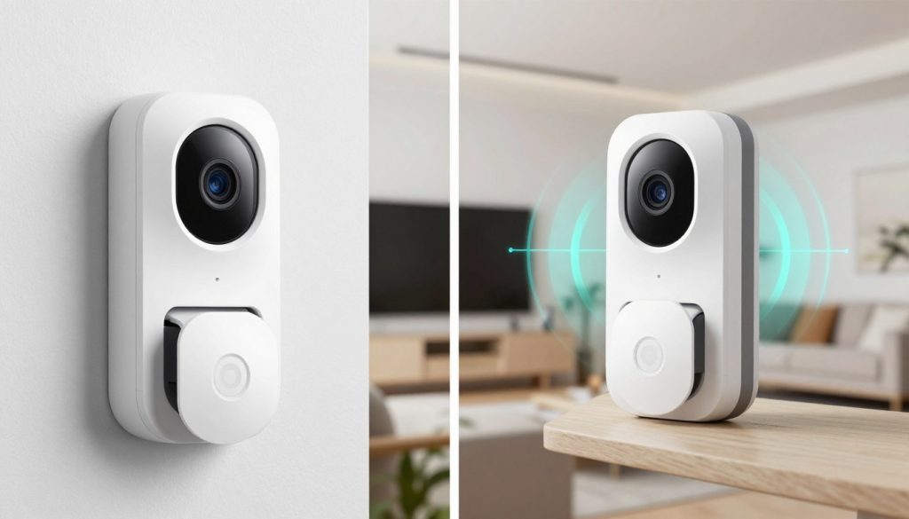 Arlo Essential Indoor camera demonstrating automated privacy shutter in action