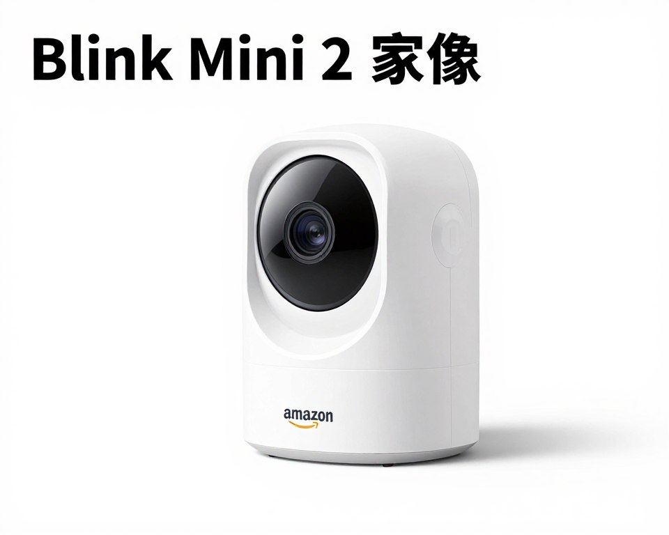 Blink Mini 2 compact indoor security camera in white finish